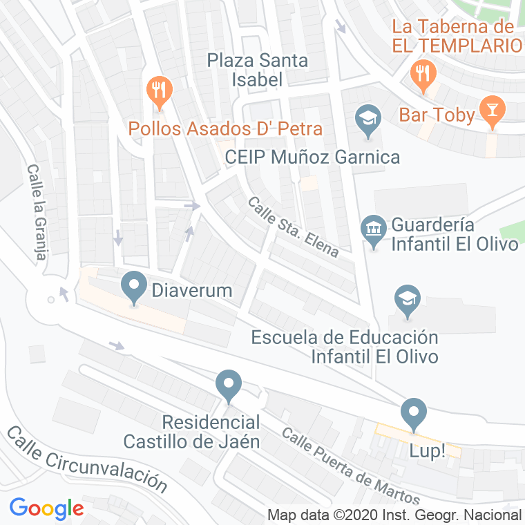 Código Postal calle San Rafael en Jaén