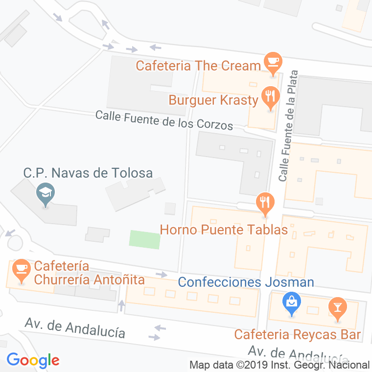 Código Postal calle Fuente Del Arca en Jaén