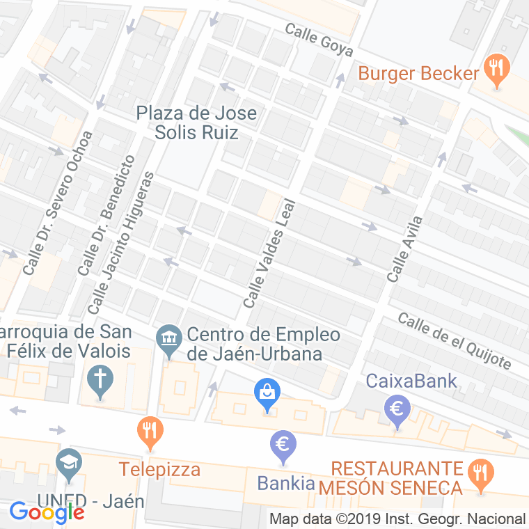 Código Postal calle Padre Poveda en Jaén