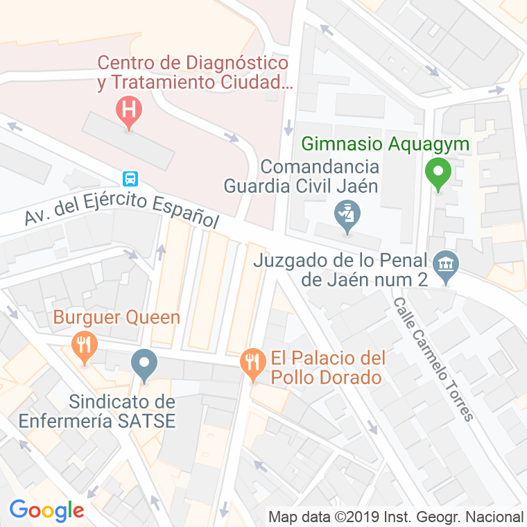 Código Postal calle Puerta Del Sol en Jaén