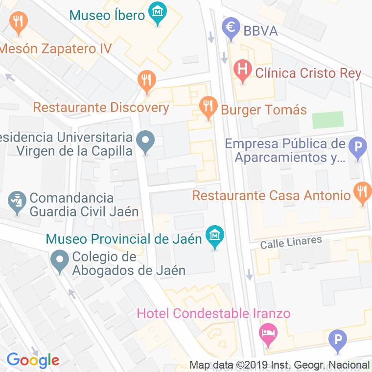 Código Postal calle San Carlos en Jaén