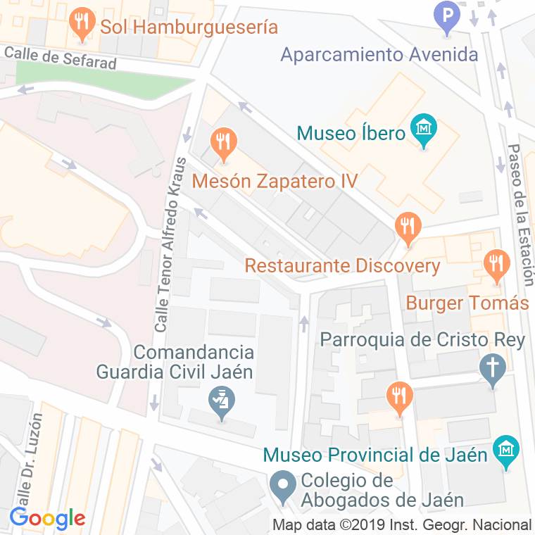 Código Postal calle Santa Teresa De Jesus en Jaén