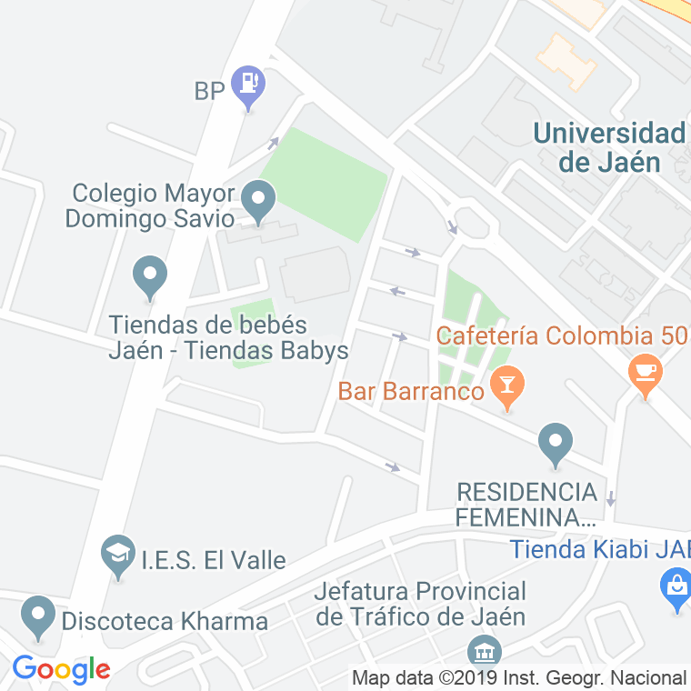 Código Postal calle Alcalde Monton Civera en Jaén