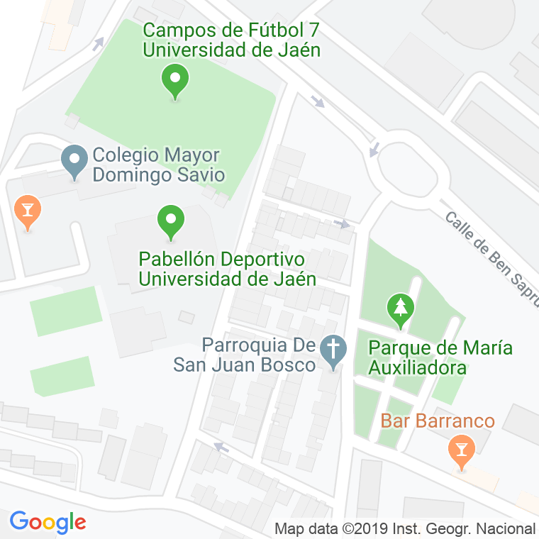 Código Postal calle Alcalde Pancorbo Ortuño en Jaén