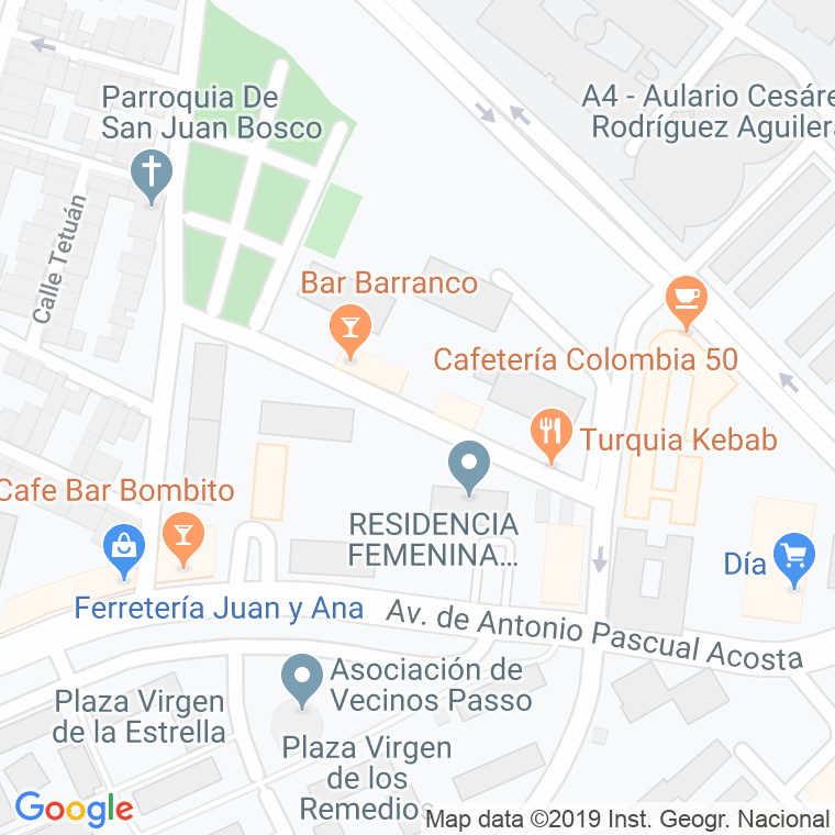 Código Postal calle Cardenal Marcelo Spinola en Jaén