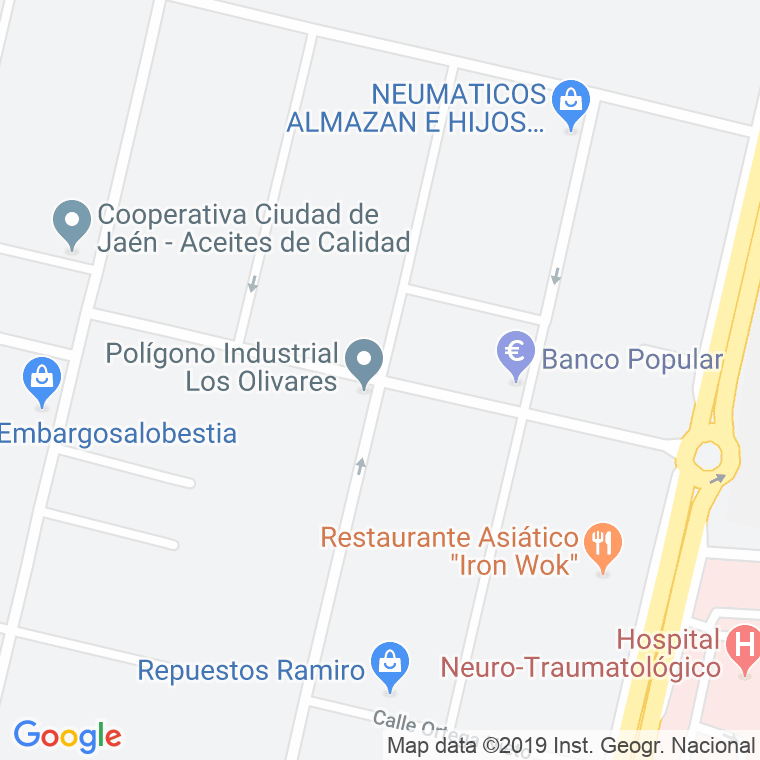 Código Postal calle Espeluy en Jaén