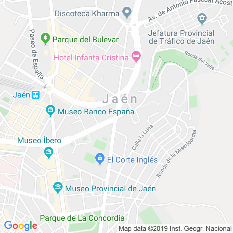 Código Postal calle Madrid, De, avenida (Pares Del 62 Al 70) en Jaén
