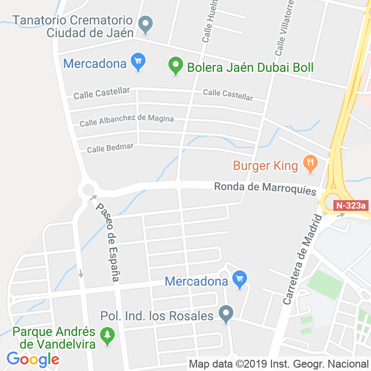 Código Postal calle Marroquies, De, ronda en Jaén