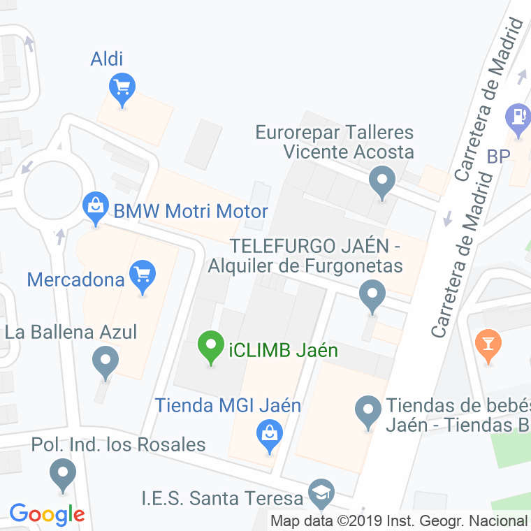 Código Postal calle Mercedes Lamarque en Jaén