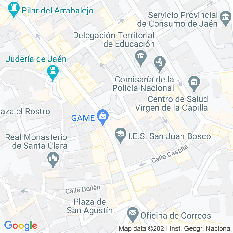 Código Postal calle Sufragistas en Jaén