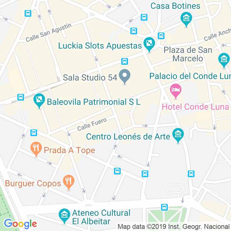 Código Postal calle Fuero en León