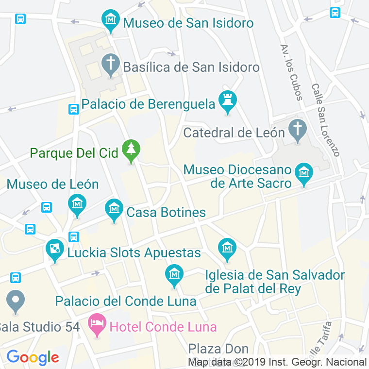 Código Postal calle Cervantes en León