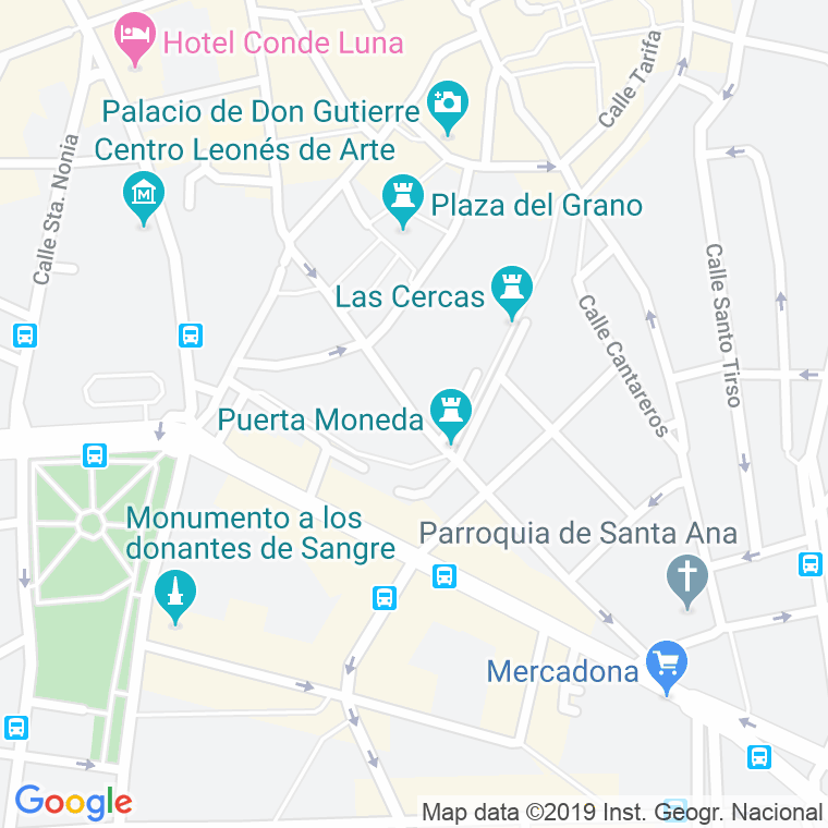 Código Postal calle Puerta Moneda en León