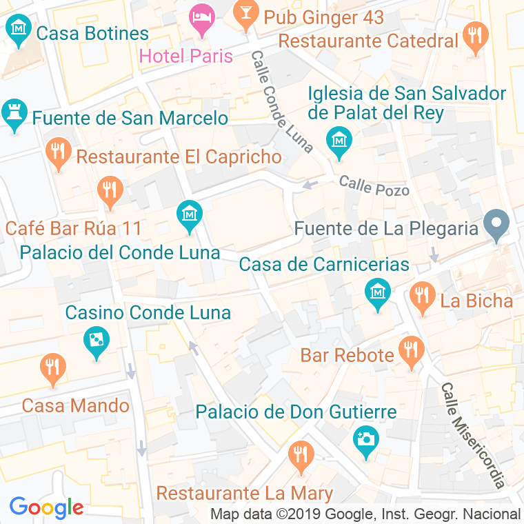 Código Postal calle Rinconada Del Conde en León