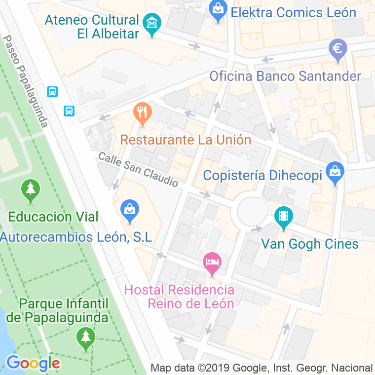 Código Postal calle San Claudio en León