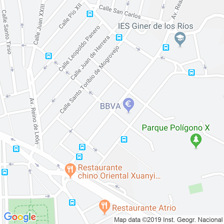 Código Postal calle Pendon De Baeza en León