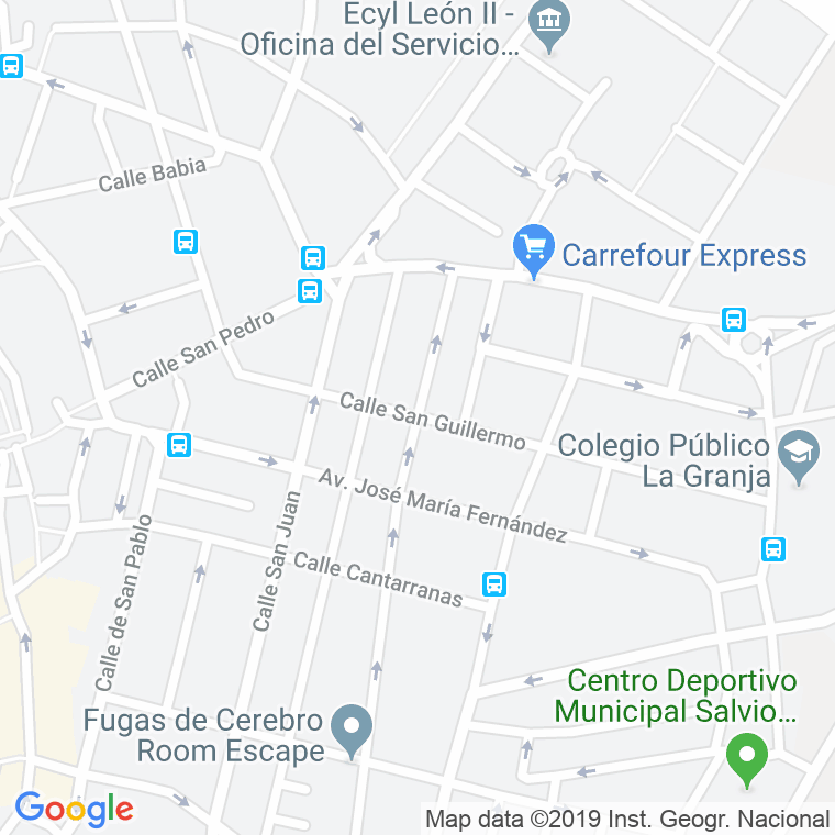 Código Postal calle San Guillermo en León