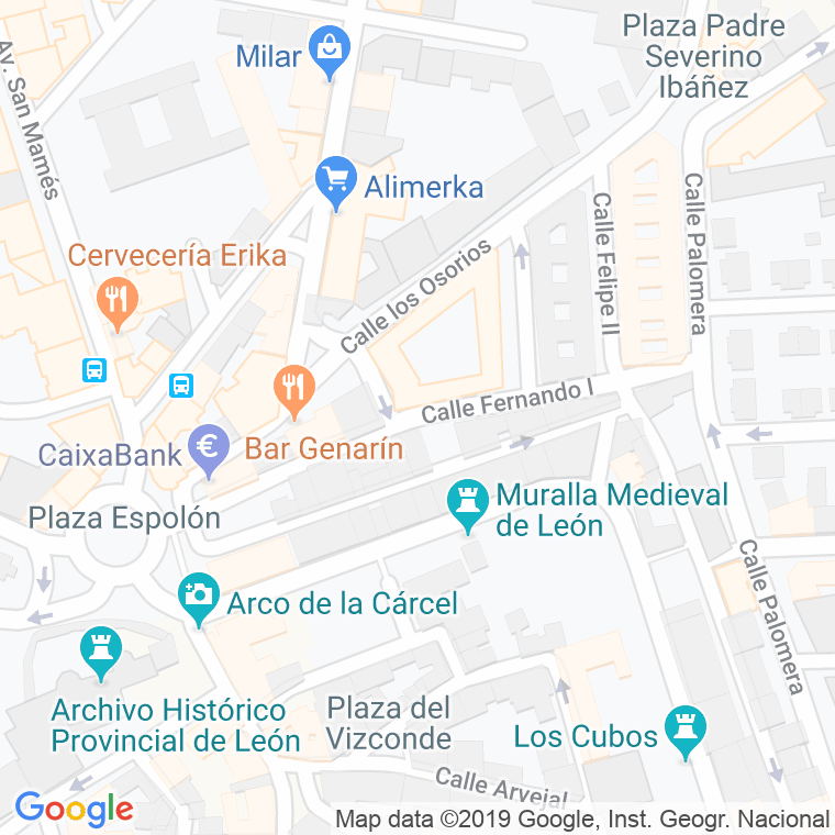 Código Postal calle Fernando I en León