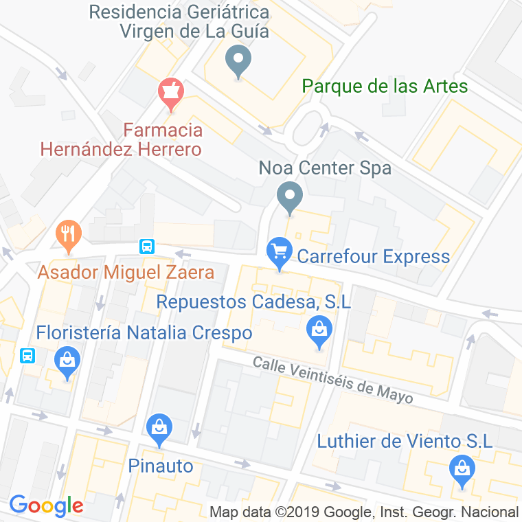 Código Postal calle Miguel Zaera en León