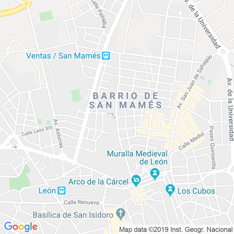 Código Postal calle San Mames, avenida en León