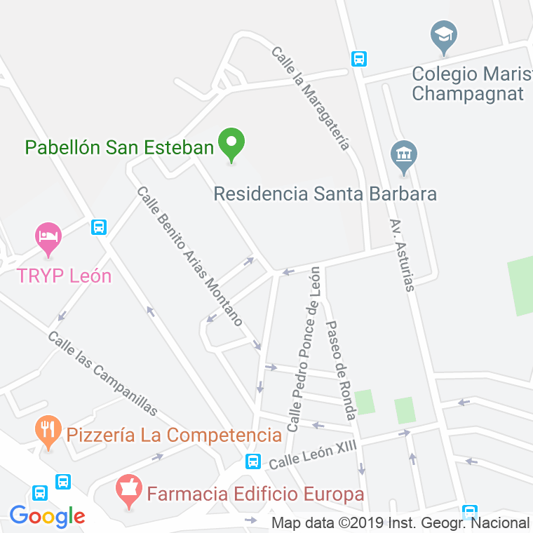 Código Postal calle Dama De Arintero en León