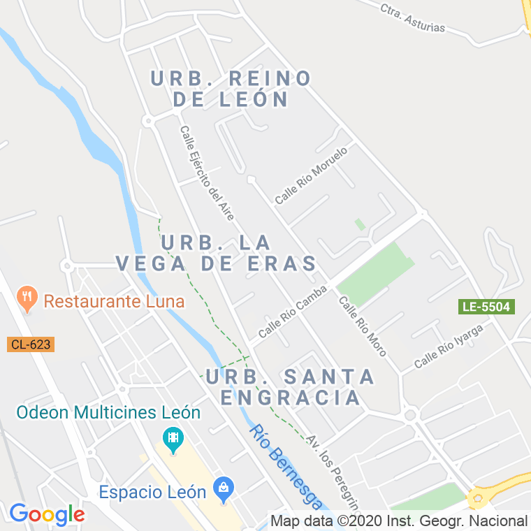 Código Postal calle Ejercito Del Aire, Del, glorieta en León