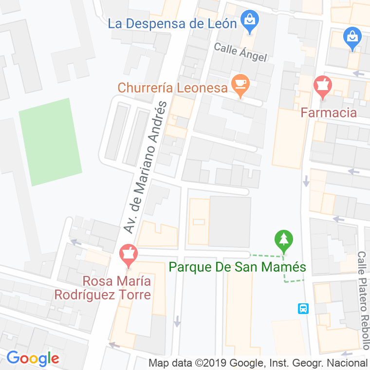 Código Postal calle Guillermo Doncel en León