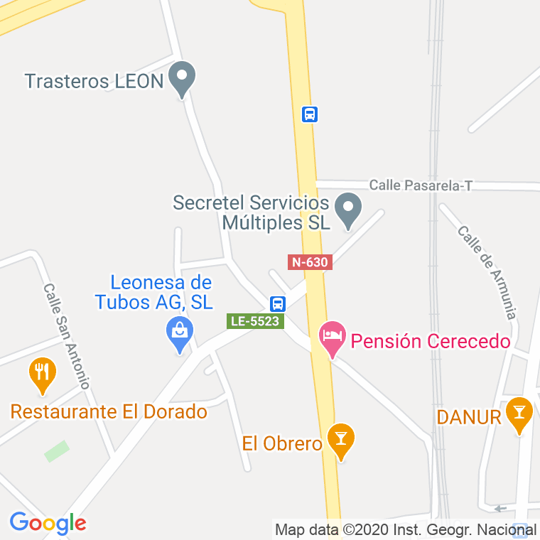 Código Postal calle Cuevas en León