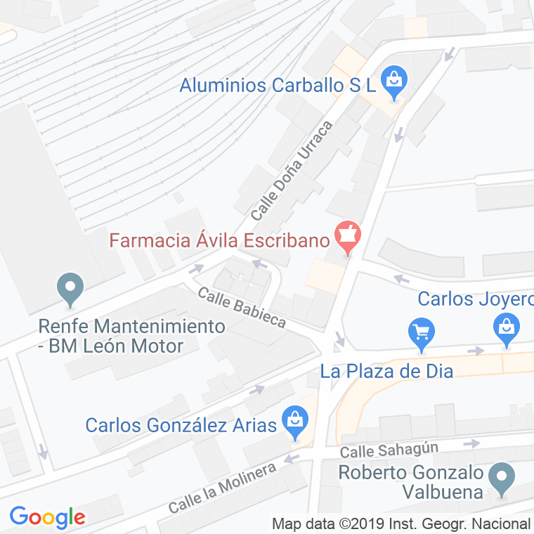 Código Postal calle Doña Gimena en León