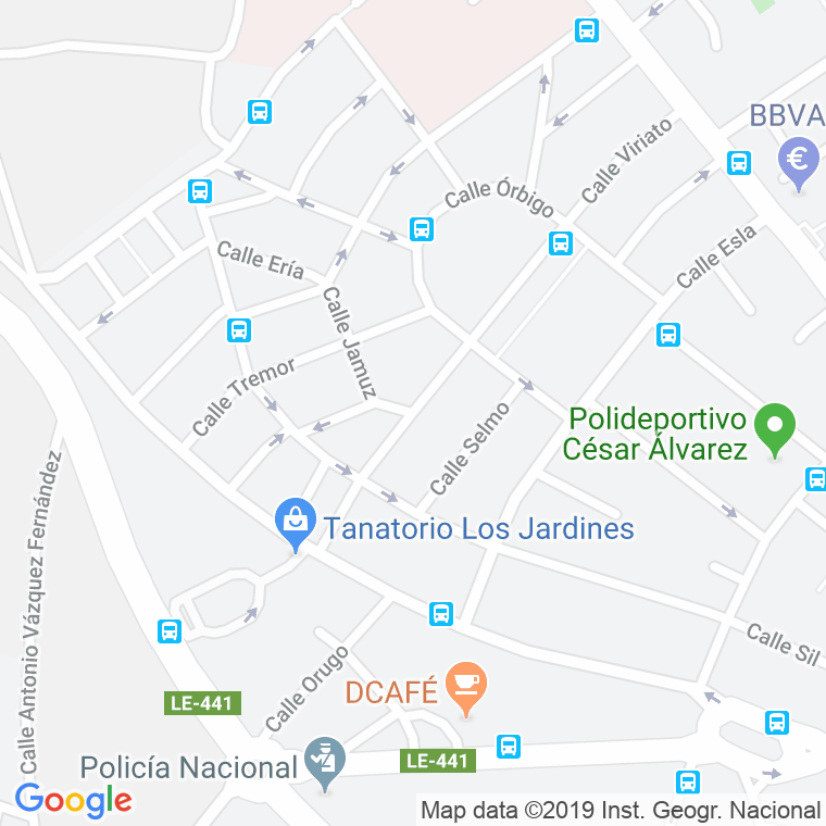 Código Postal calle Burbia en León