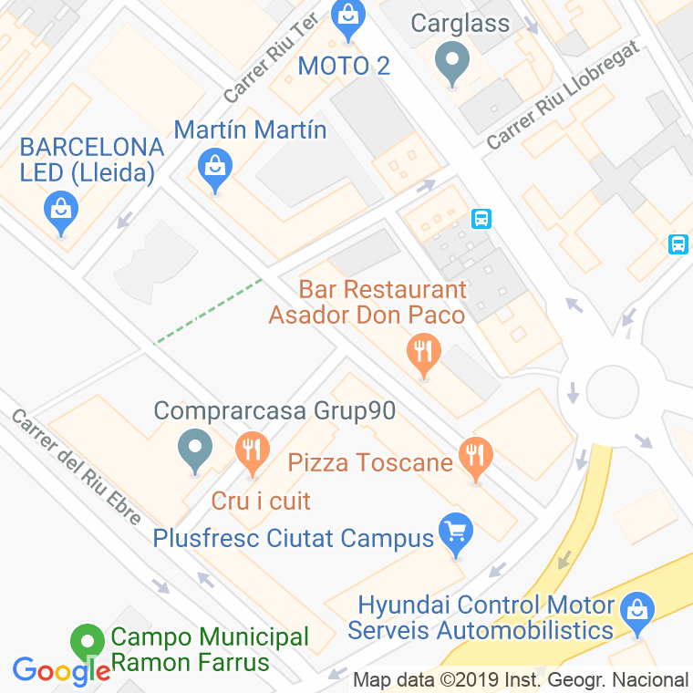 Código Postal calle Agusti Duran I Sampere, D' en Lleida