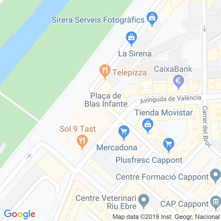 Código Postal calle Blas Infante, plaça en Lleida