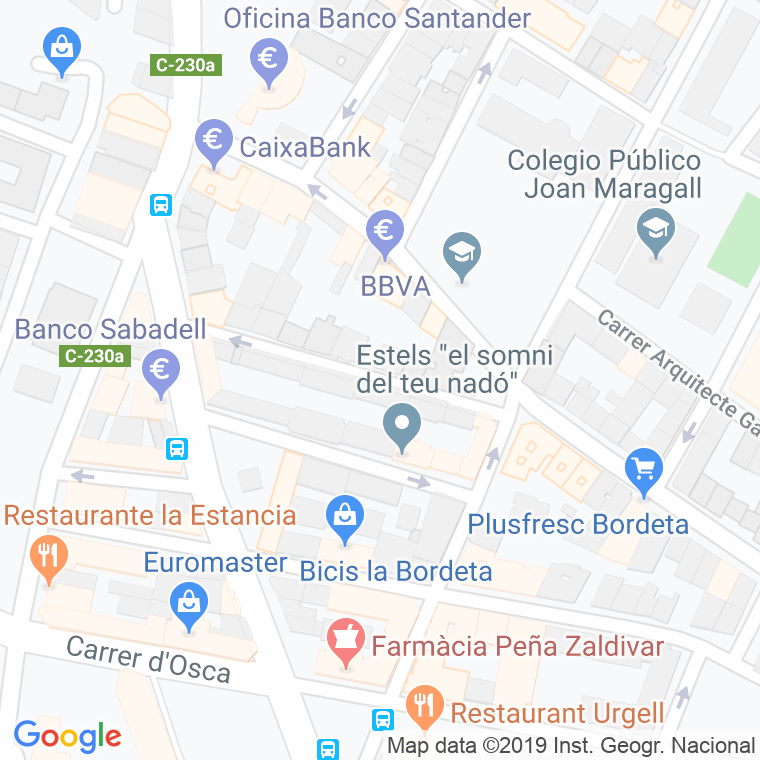 Código Postal calle Castelldans en Lleida