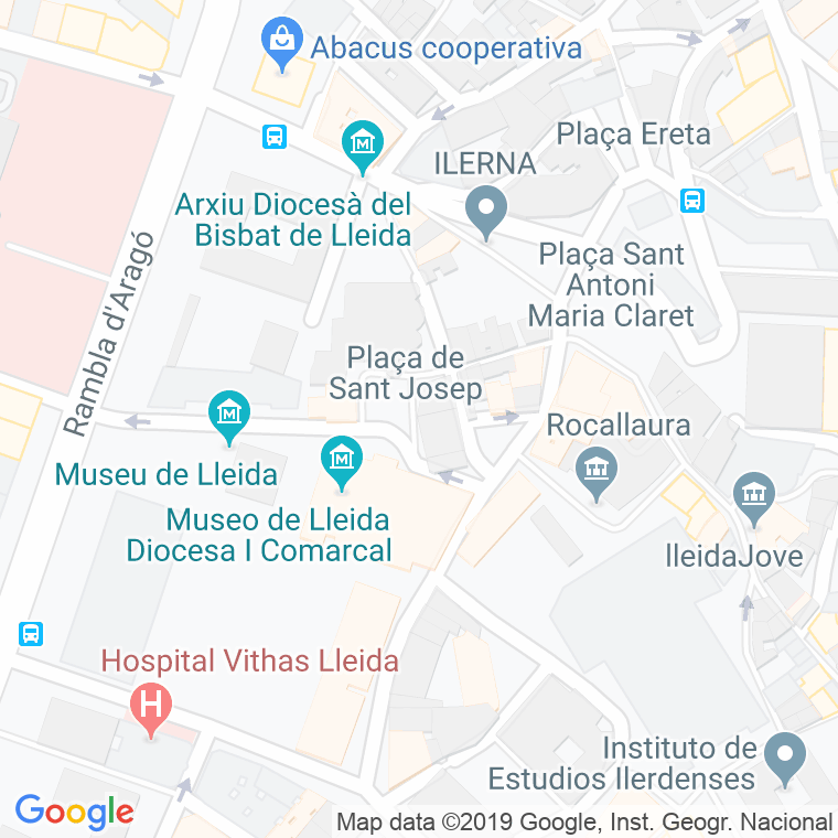 Código Postal calle Jaume Rubio, De, plaça en Lleida