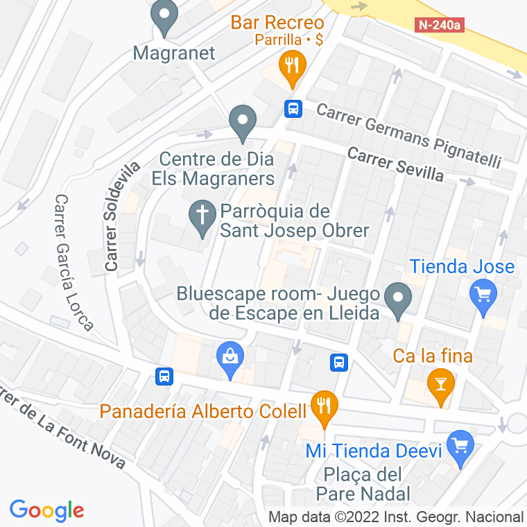 Código Postal calle Juan Xxiii, plaça en Lleida