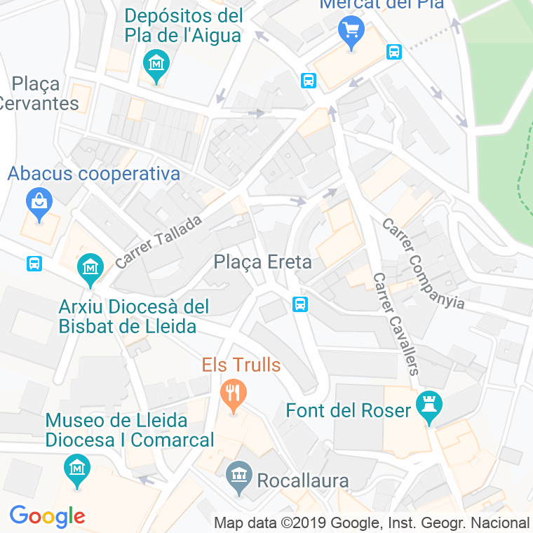Código Postal calle Ereta en Lleida