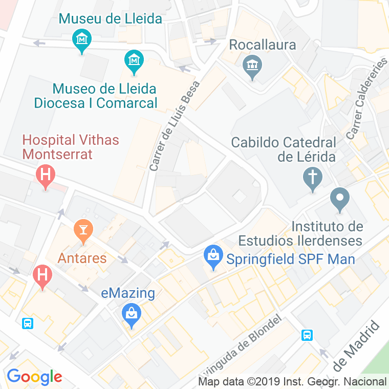 Código Postal calle Obradors en Lleida