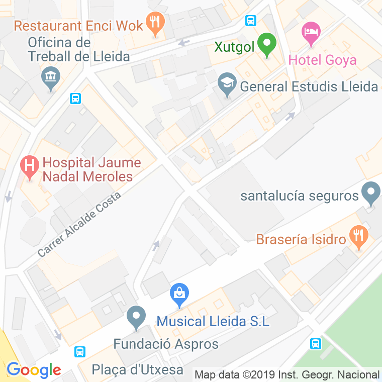 Código Postal calle Republica Del Paraguai en Lleida