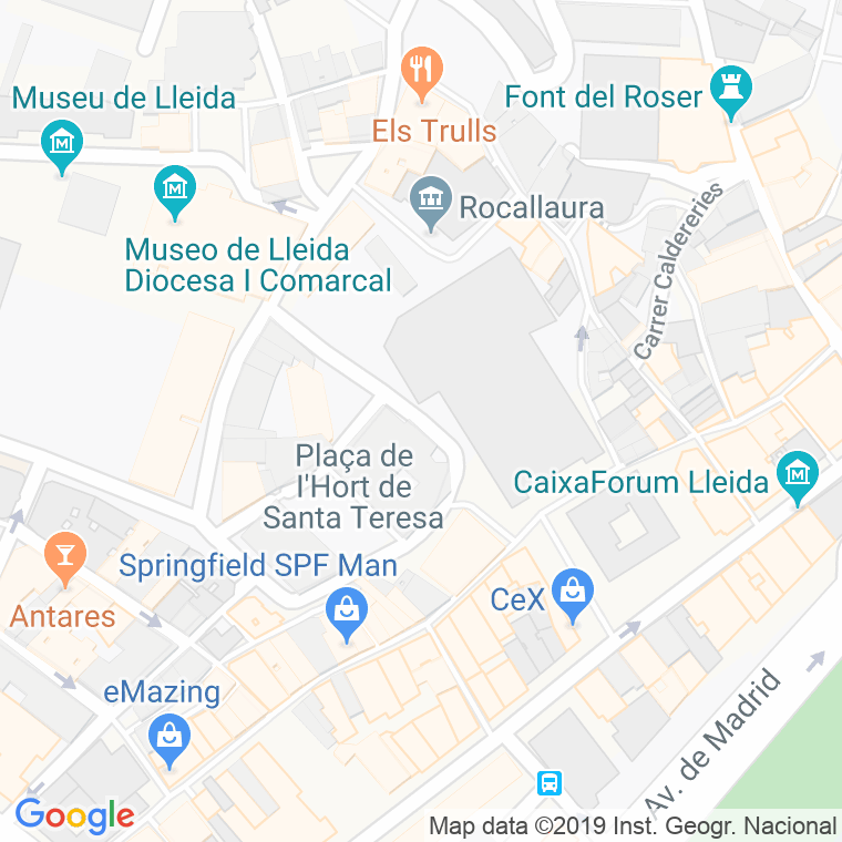 Código Postal calle Sant Anastasi en Lleida