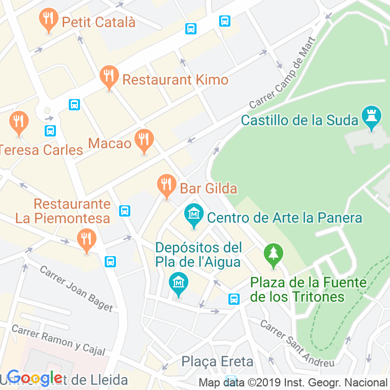Código Postal calle Sant Marti   (Impares Del 1 Al Final)  (Pares Del 2 Al Final) en Lleida