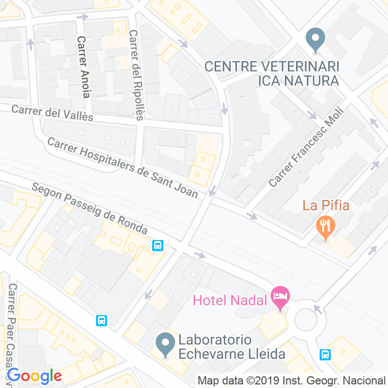 Código Postal calle Hospitalers De Sant Joan en Lleida