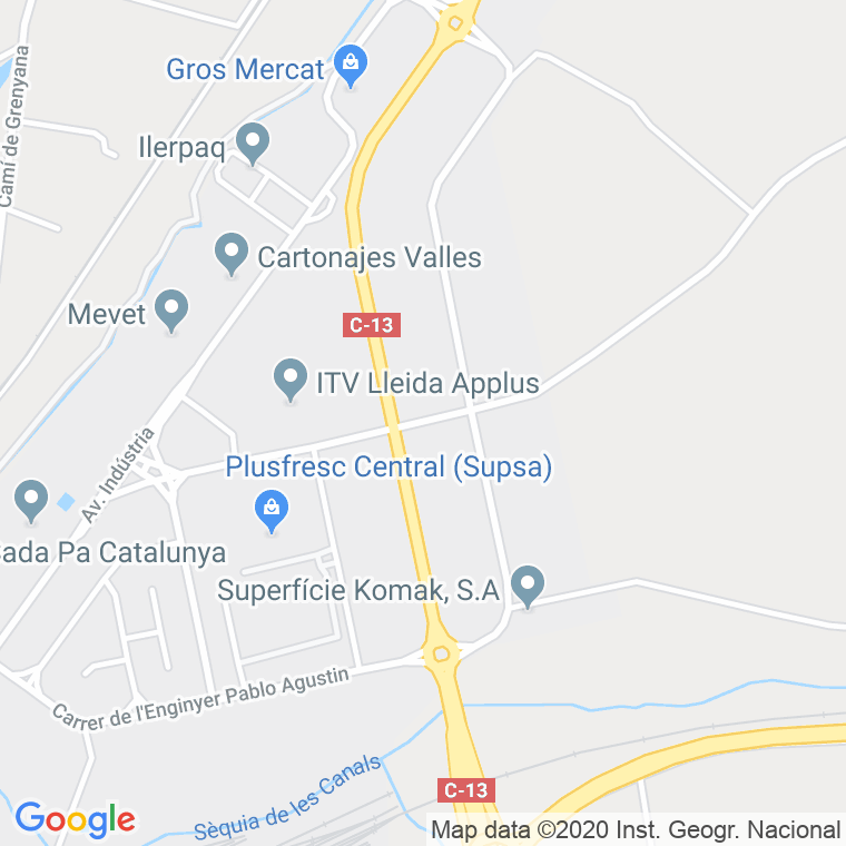 Código Postal calle Enginyer Mias en Lleida