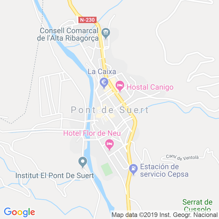 Código Postal de Pont De Suert, El en Lleida
