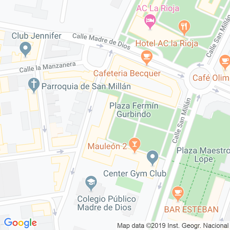Código Postal calle Fermin Gurbindo, plaza en Logroño