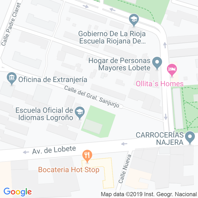 Código Postal calle General Sanjurjo en Logroño