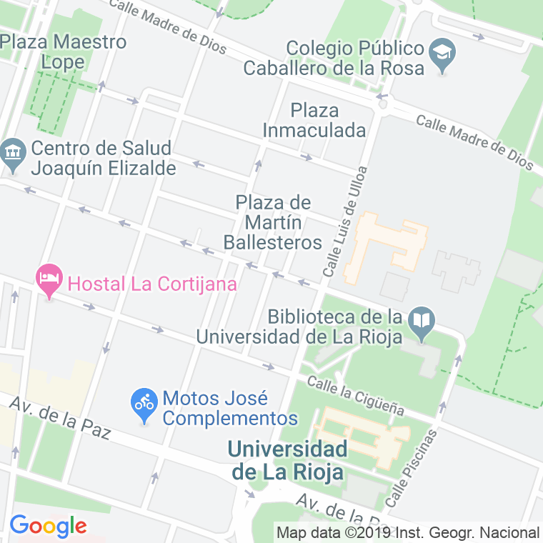 Código Postal calle Rio Oja en Logroño