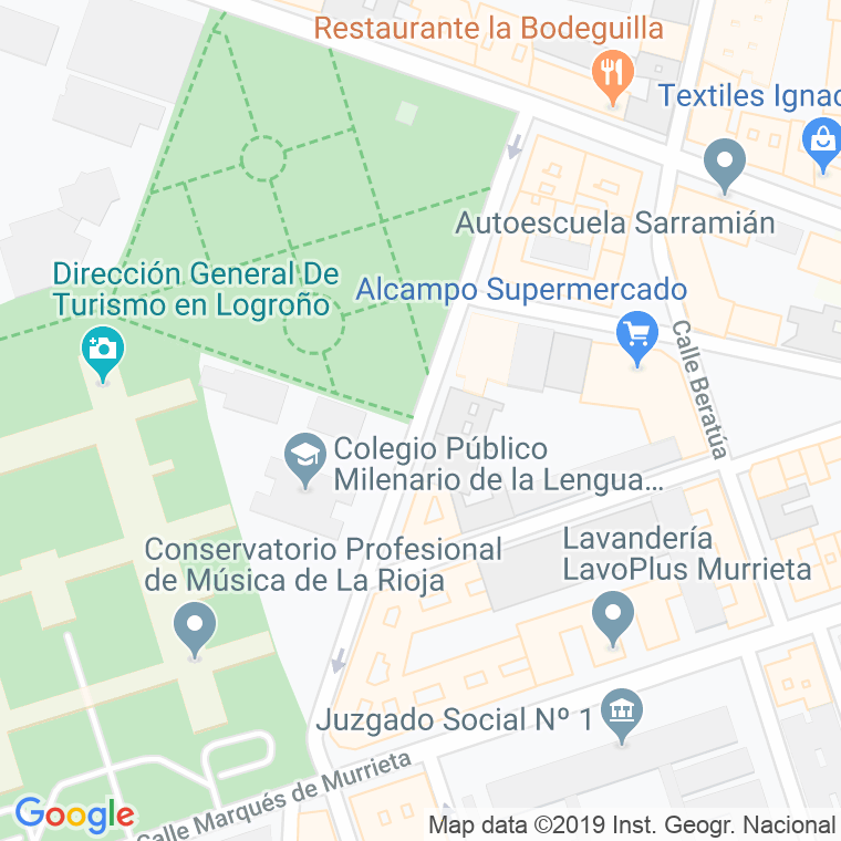 Código Postal calle Ramirez De Velasco en Logroño