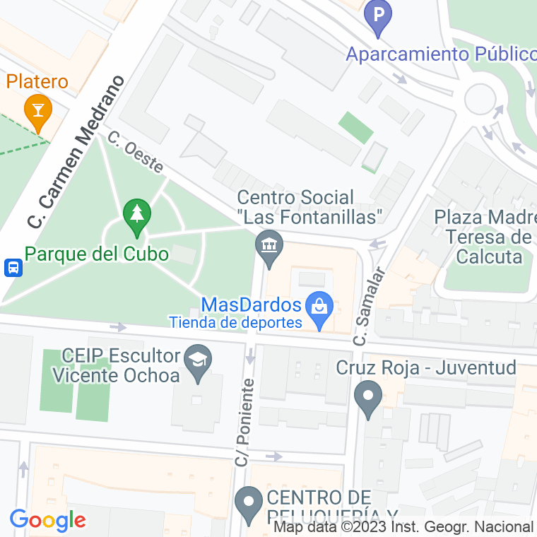 Código Postal calle Parque Fontanillas en Logroño