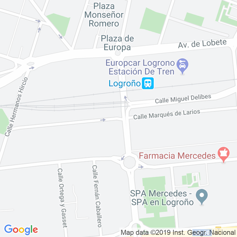 Código Postal calle Marques De Larios en Logroño