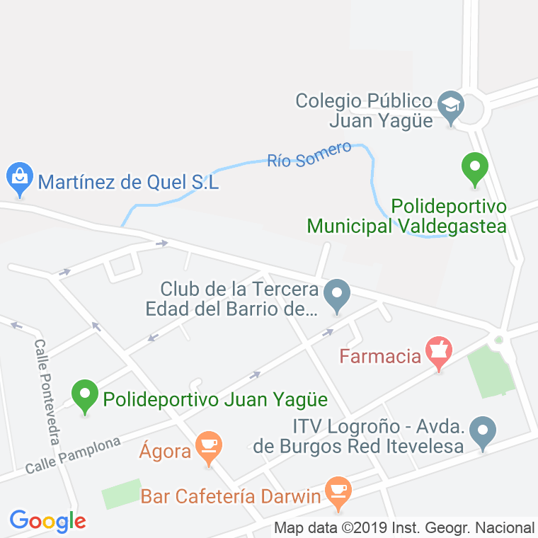 Código Postal calle Valdegastea en Logroño